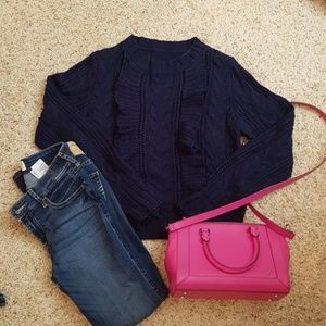 Ruffled Knit Top